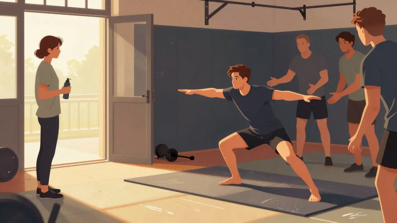 Přechod od nejistoty k sebevědomí: stejná osoba před a po tréninku MMA v českém klubu.