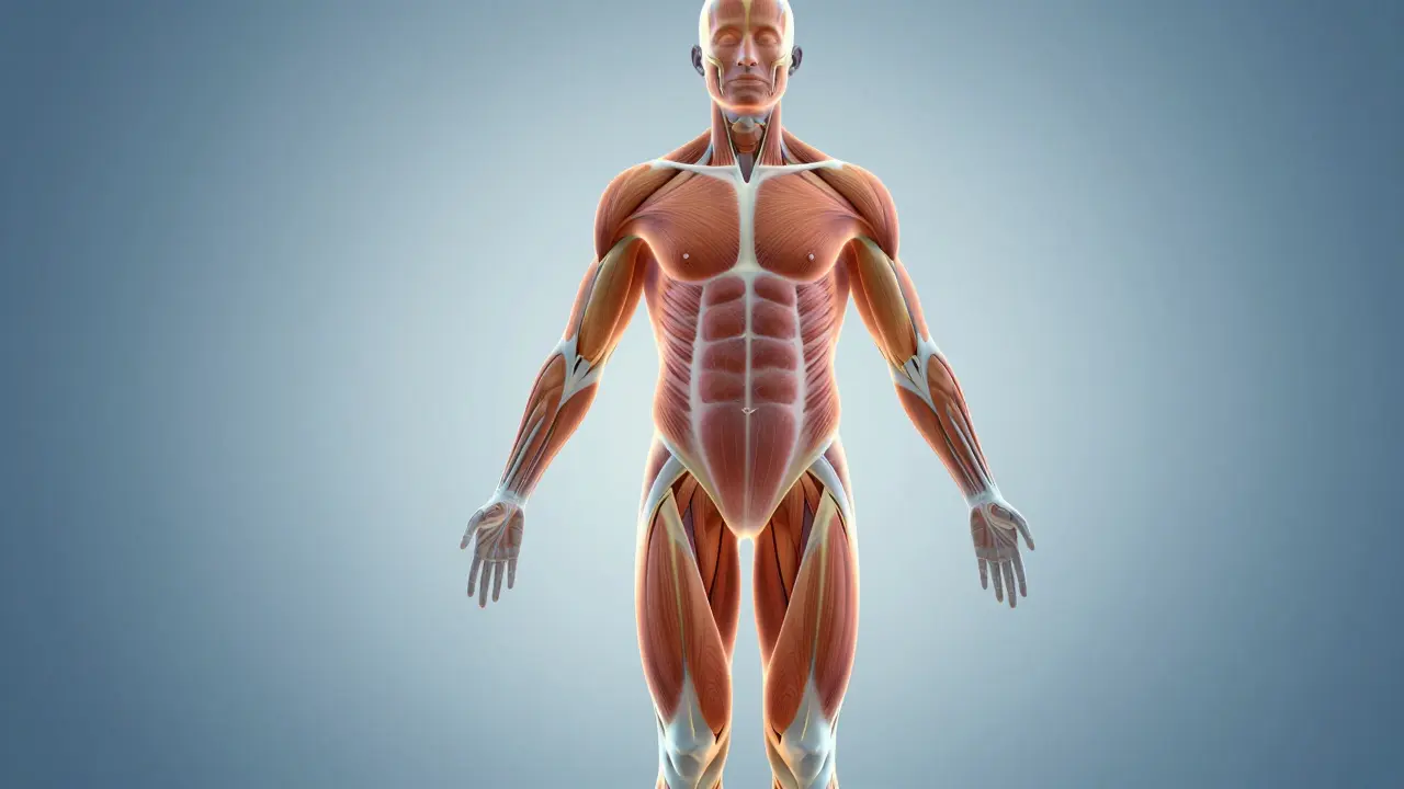 Tělo se mění z kulatého tvaru na vymezenější formu s proudy energie.