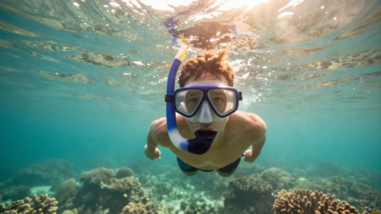 Jak funguje šnorchl pod vodou? Jednoduchý vědecký výklad pro začátečníky