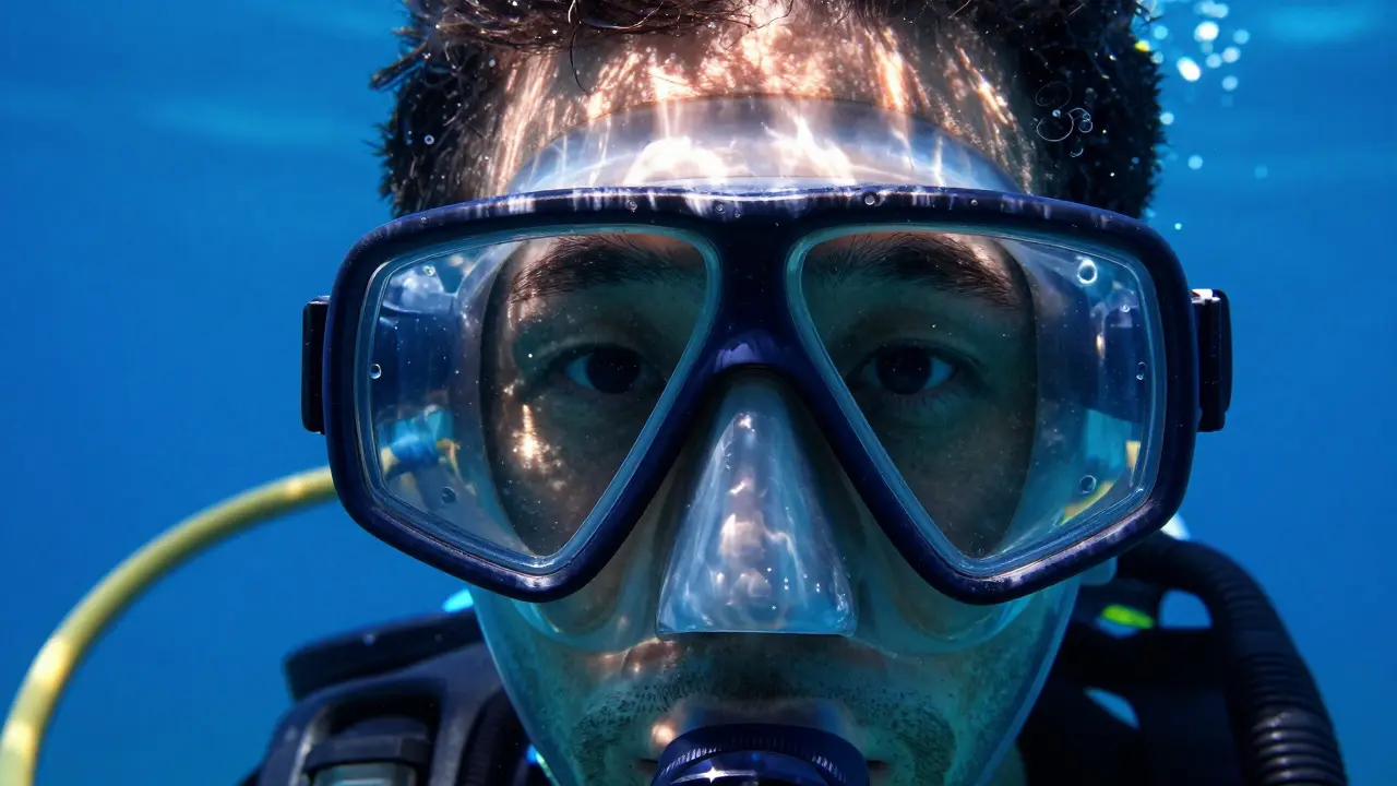 Jak funguje maska na potápění? Fyzika, konstrukce a výběr pro bezpečné ponory