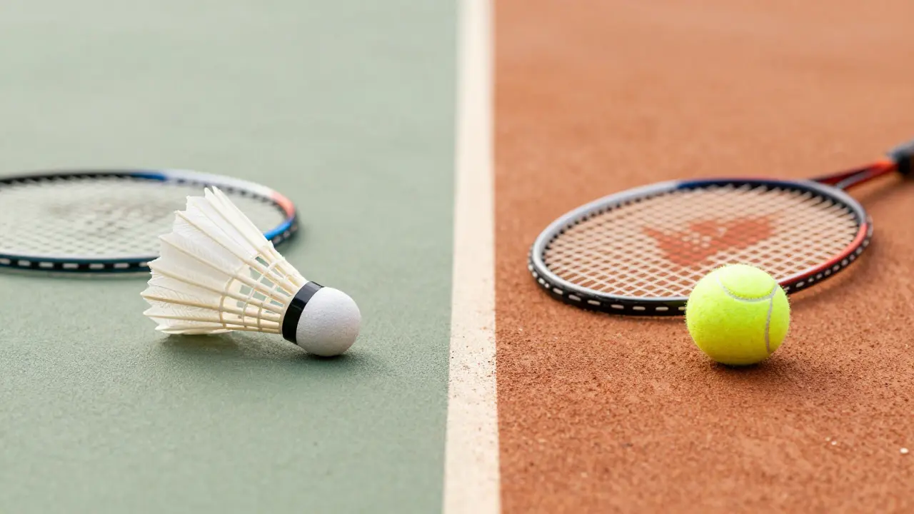 Srovnání vybavení a povrchů pro badminton a tenis